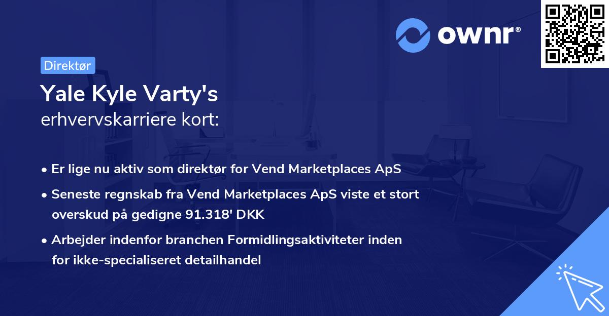 Yale Kyle Varty's erhvervskarriere kort