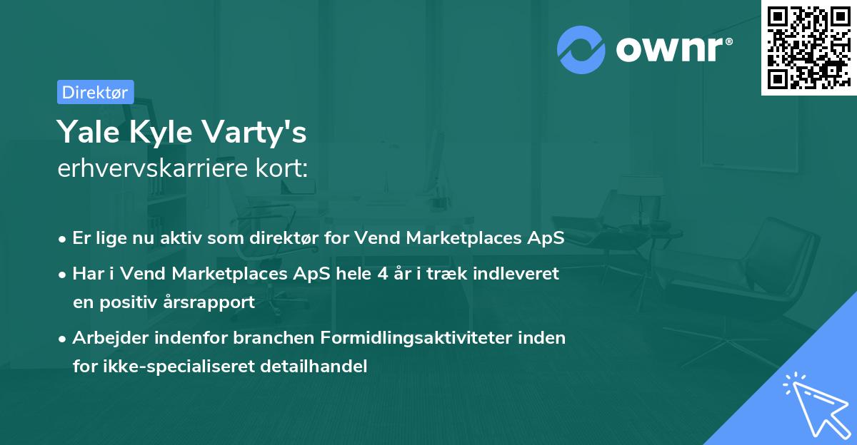 Yale Kyle Varty's erhvervskarriere kort