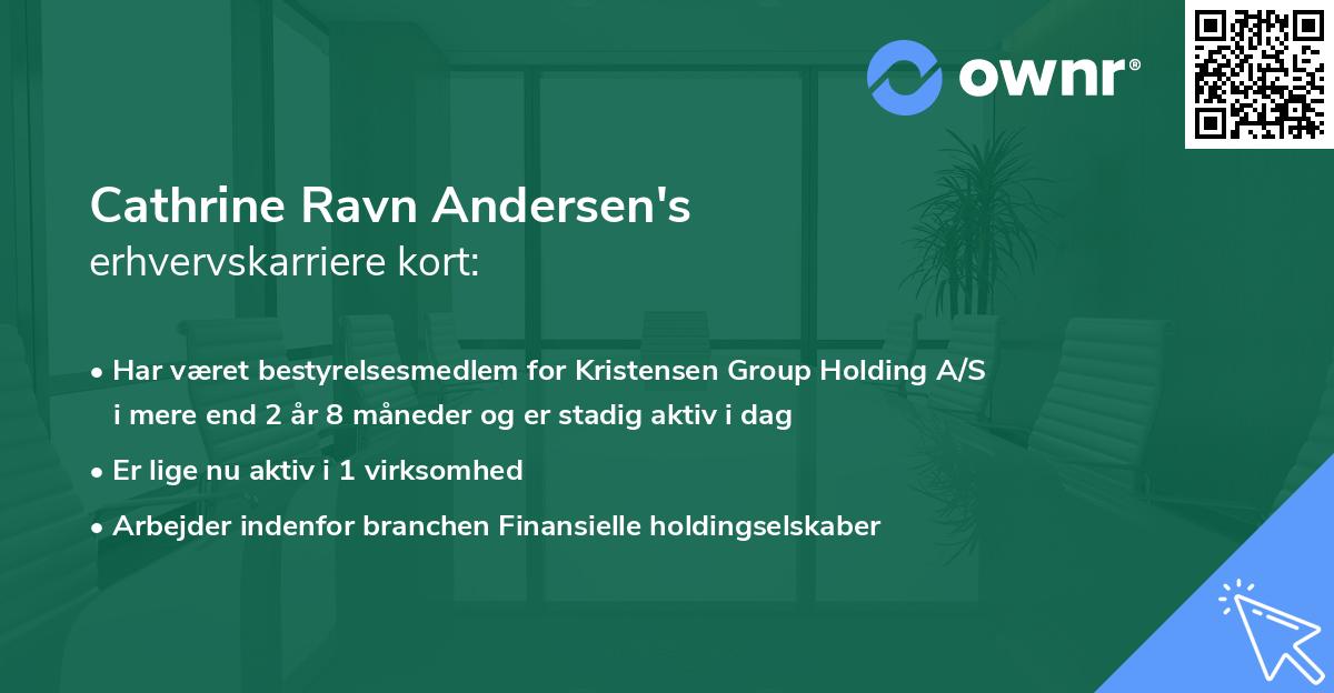 Cathrine Ravn Andersen's erhvervskarriere kort