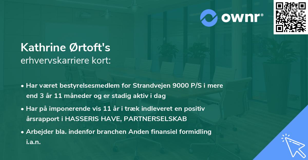 Kathrine Ørtoft's erhvervskarriere kort