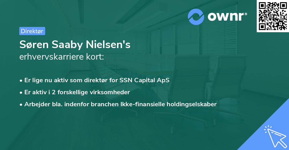 Søren Saaby Nielsen's erhvervskarriere kort