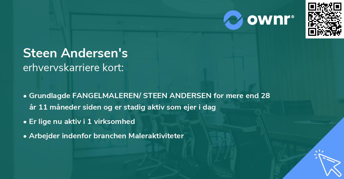 Steen Andersen's erhvervskarriere kort
