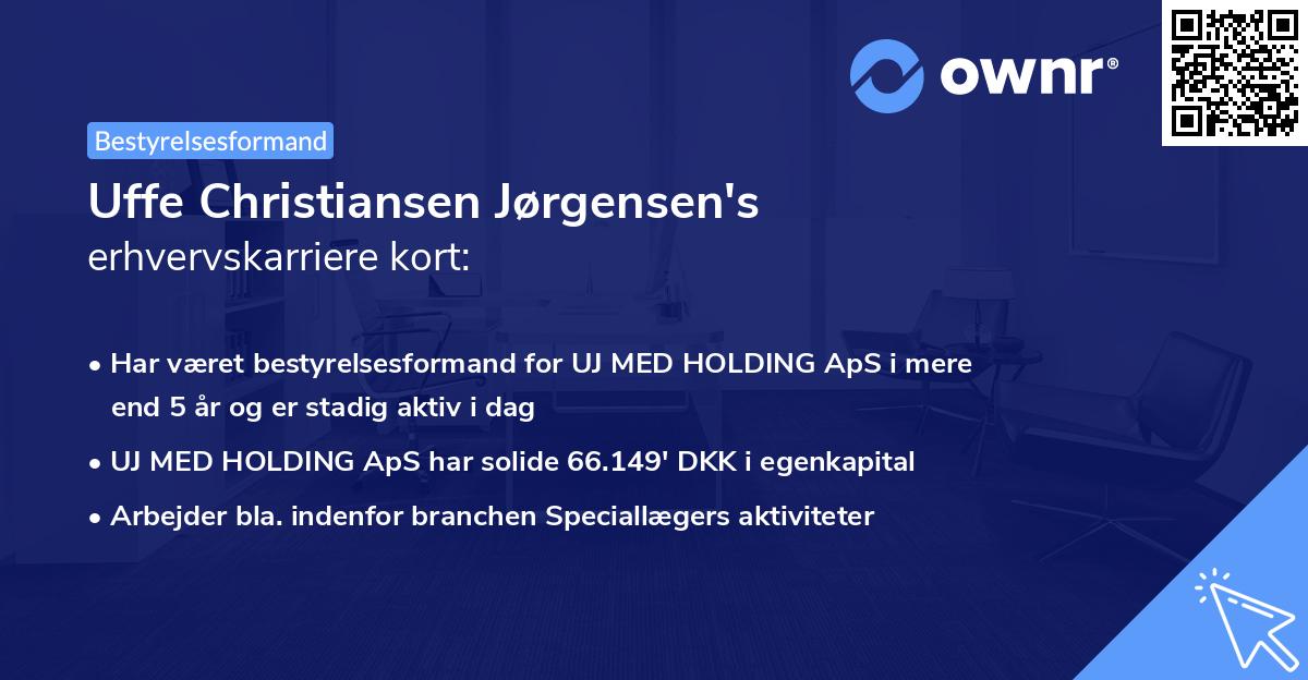 Uffe Christiansen Jørgensen's erhvervskarriere kort