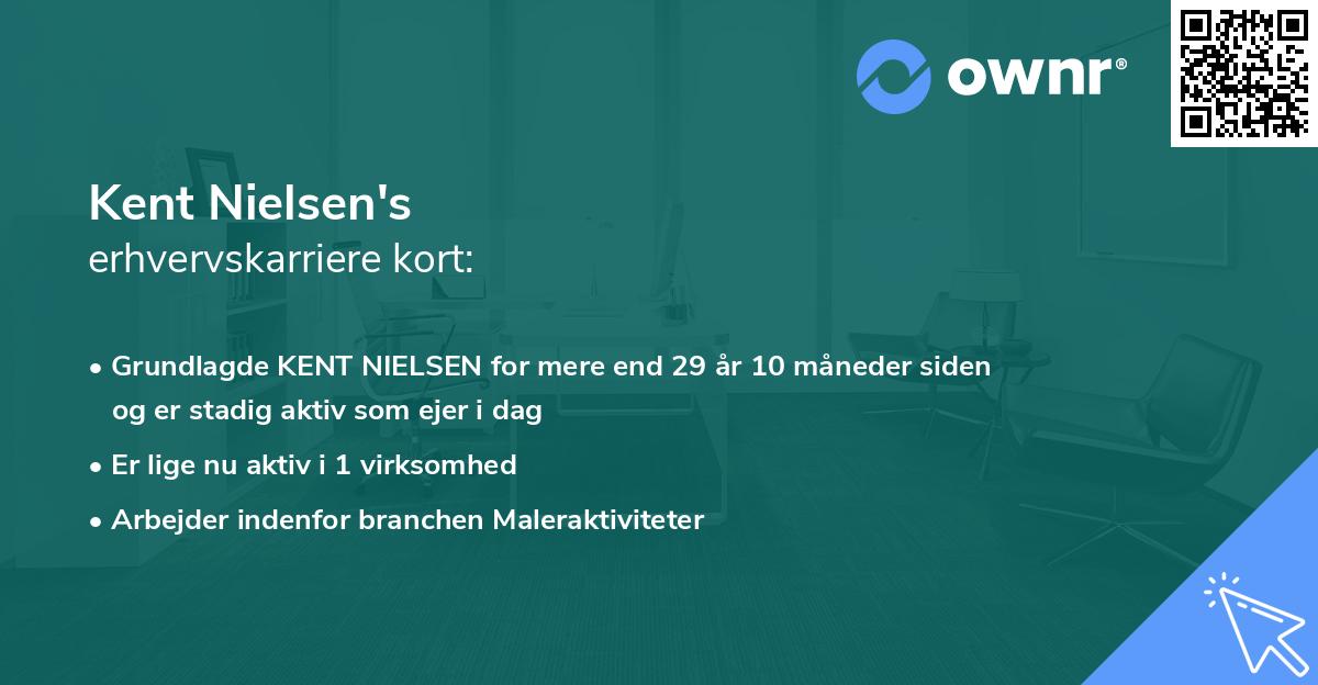 Kent Nielsen's erhvervskarriere kort