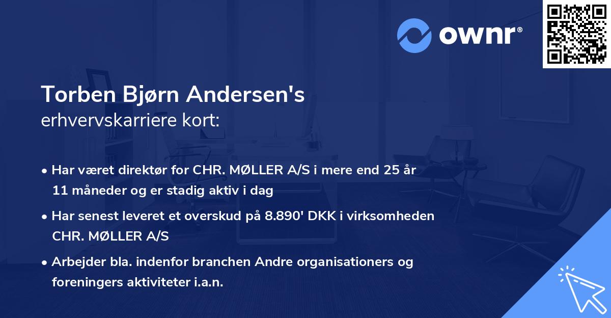 Torben Bjørn Andersen's erhvervskarriere kort