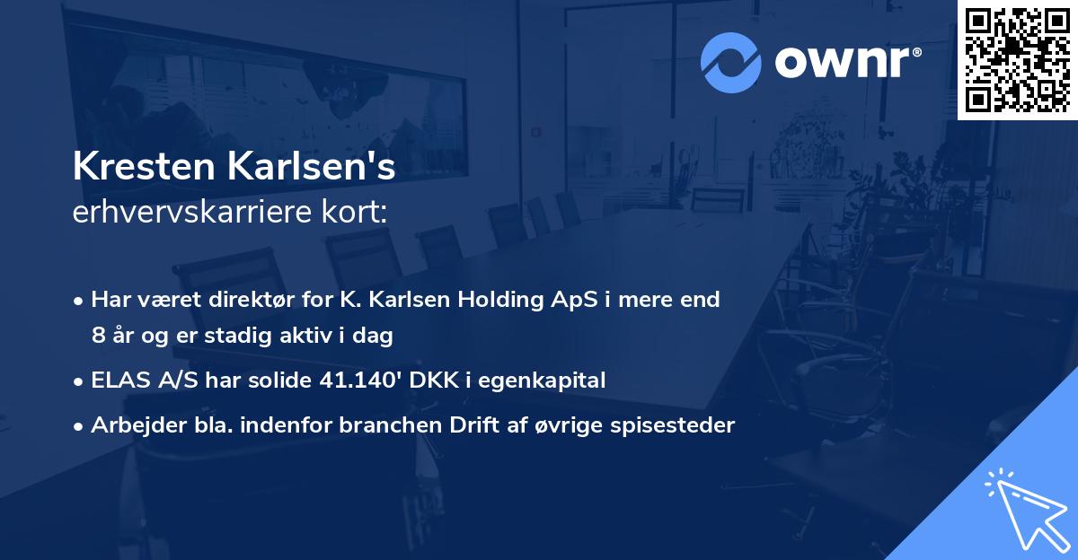 Kresten Karlsen's erhvervskarriere kort