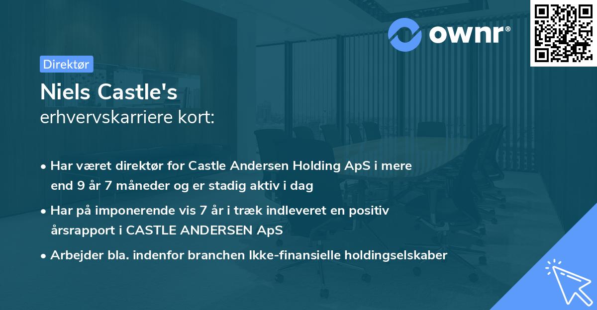 Niels Castle's erhvervskarriere kort