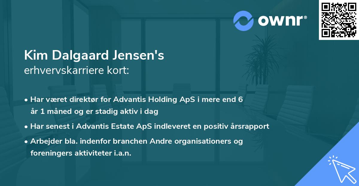 Kim Dalgaard Jensen's erhvervskarriere kort