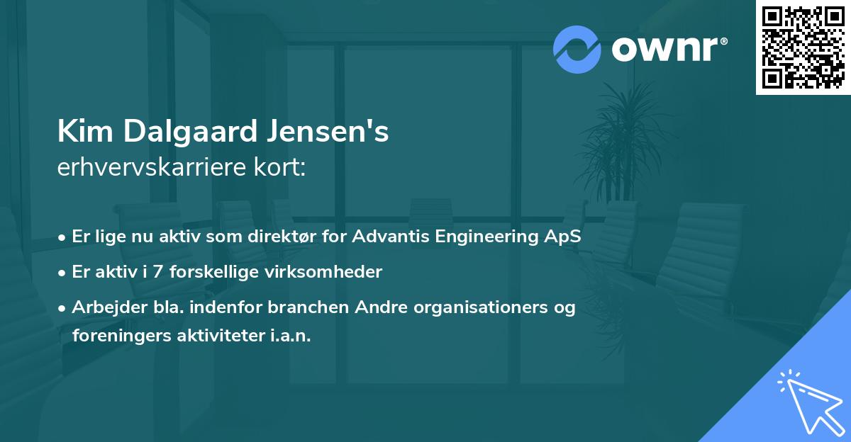 Kim Dalgaard Jensen's erhvervskarriere kort