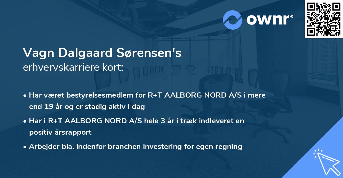 Vagn Dalgaard Sørensen's erhvervskarriere kort