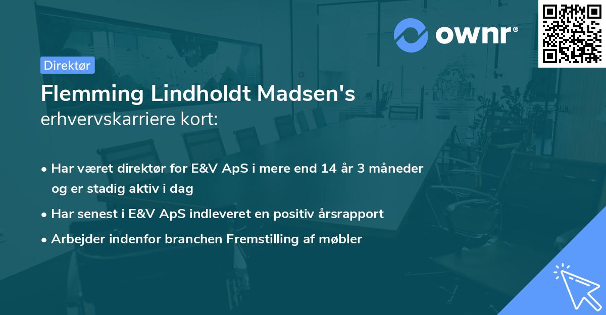Flemming Lindholdt Madsen's erhvervskarriere kort