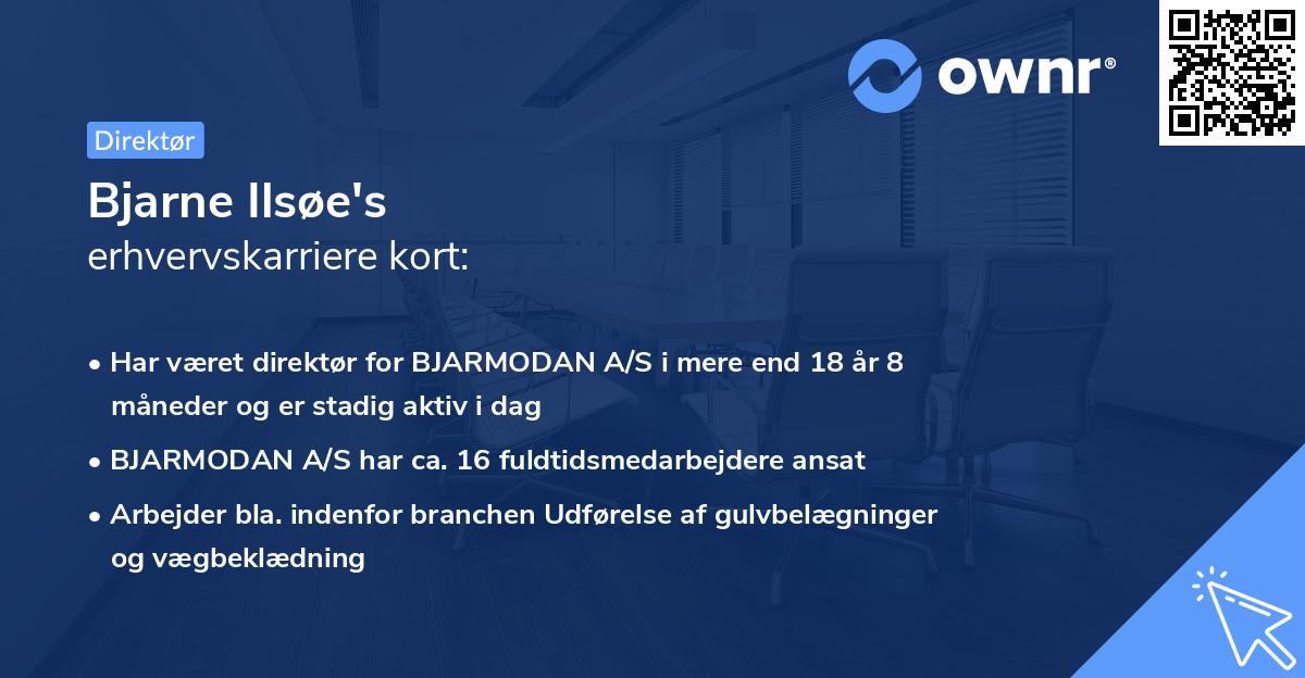 Bjarne Ilsøe's erhvervskarriere kort