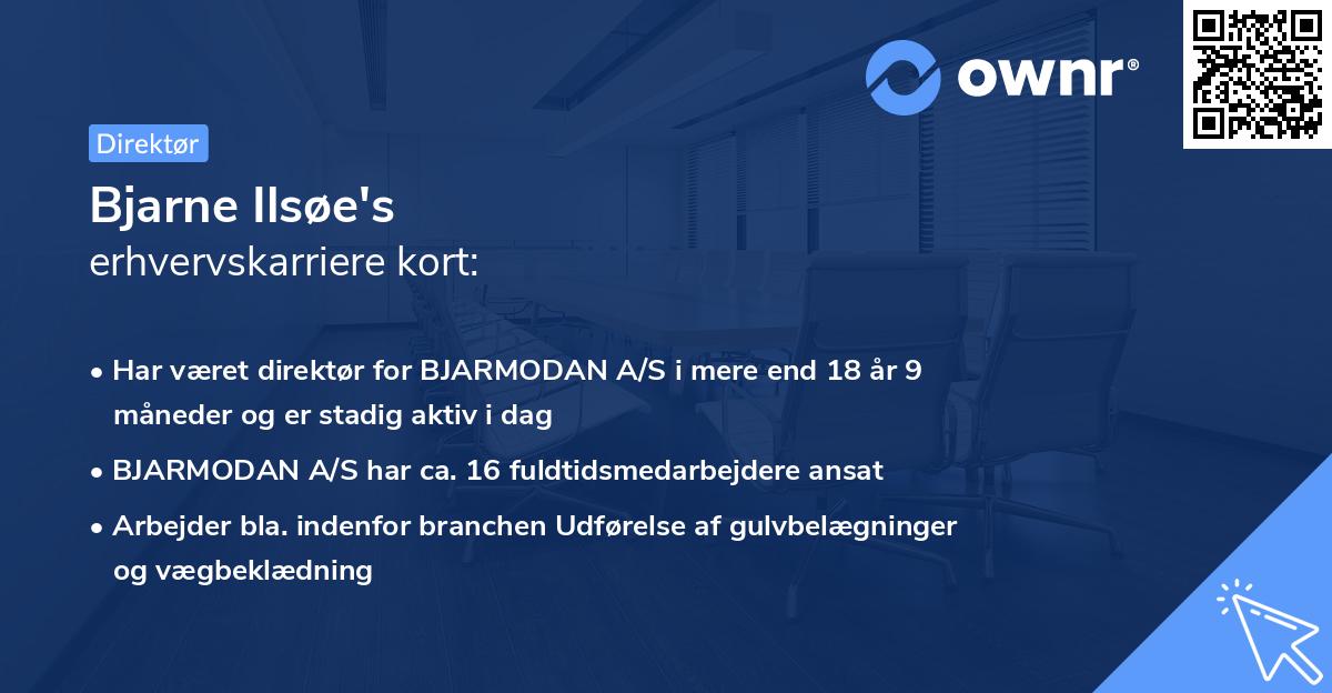 Bjarne Ilsøe's erhvervskarriere kort