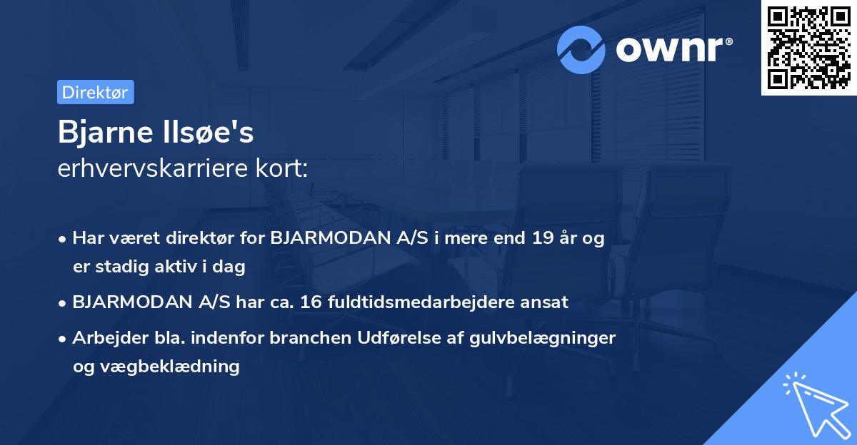 Bjarne Ilsøe's erhvervskarriere kort