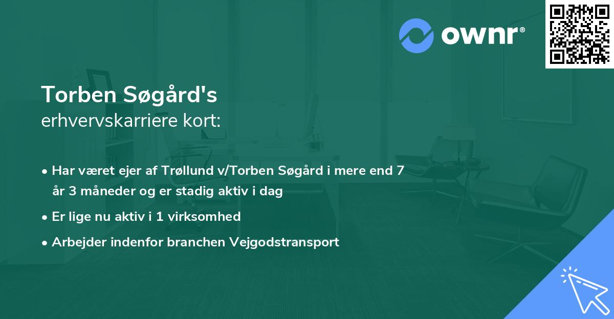 Torben Søgård's erhvervskarriere kort