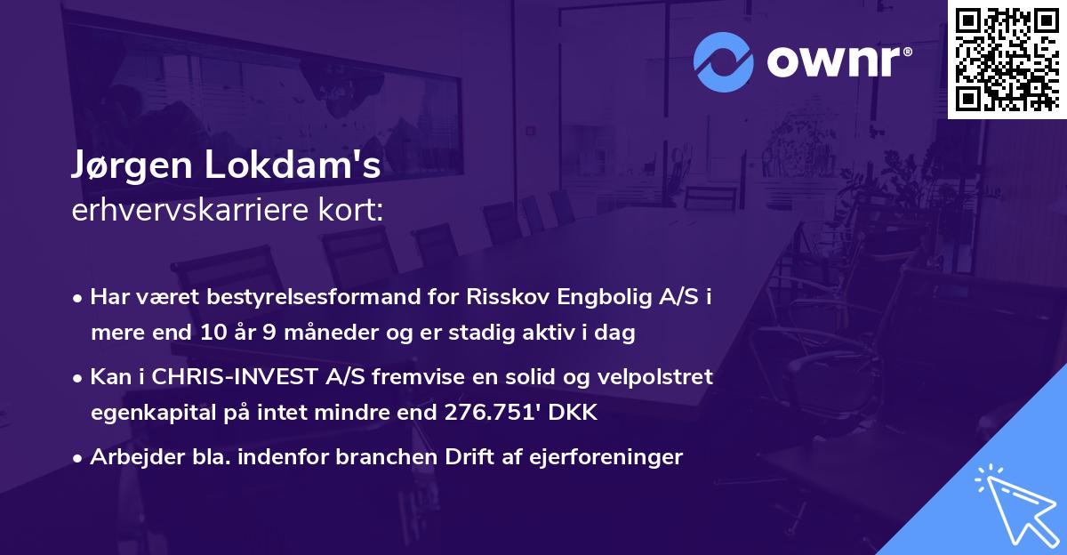 Jørgen Lokdam's erhvervskarriere kort