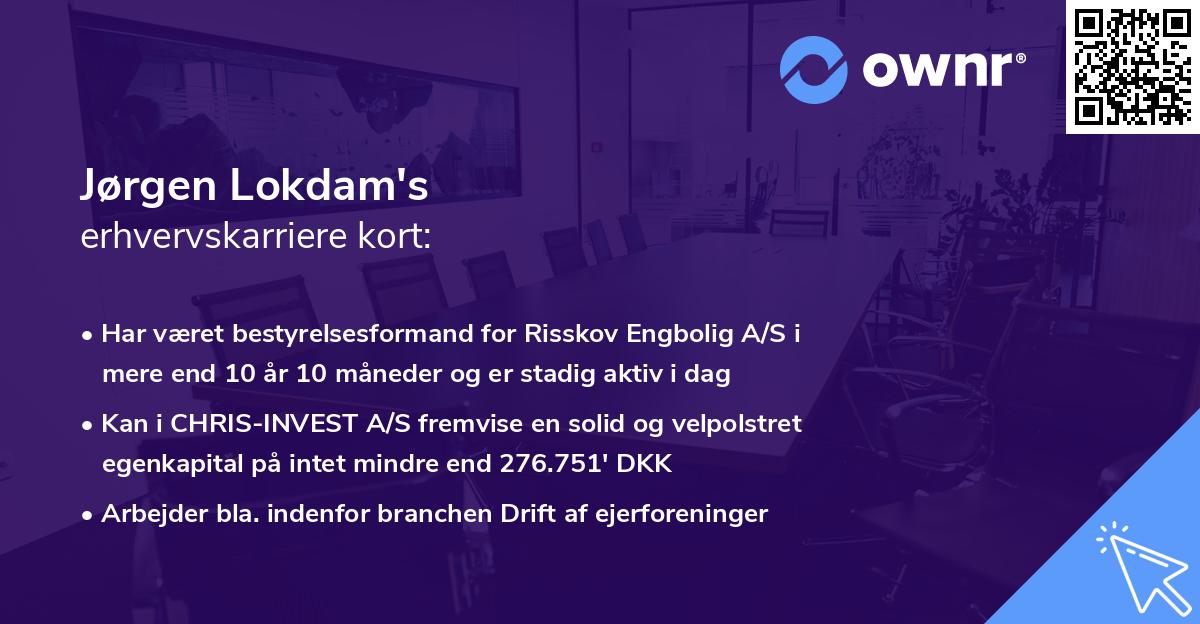 Jørgen Lokdam's erhvervskarriere kort