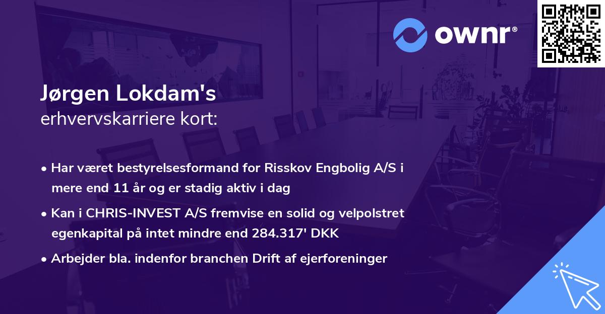 Jørgen Lokdam's erhvervskarriere kort