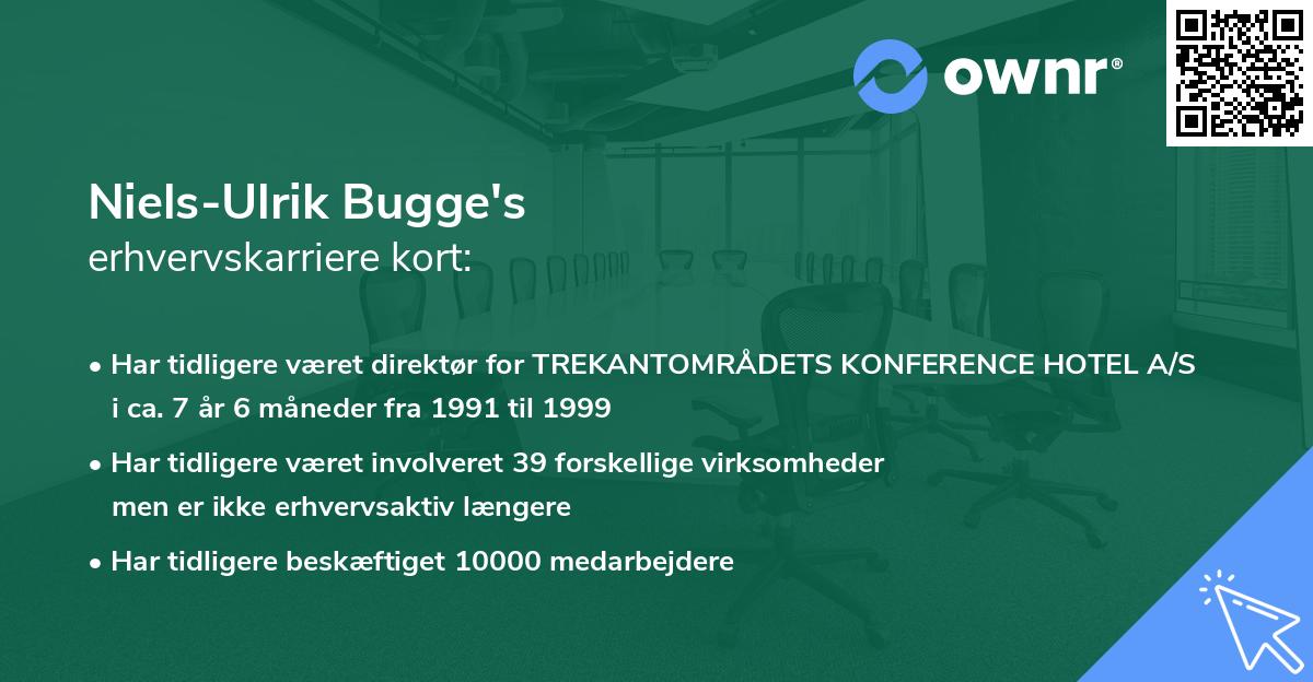 Niels-Ulrik Bugge's erhvervskarriere kort