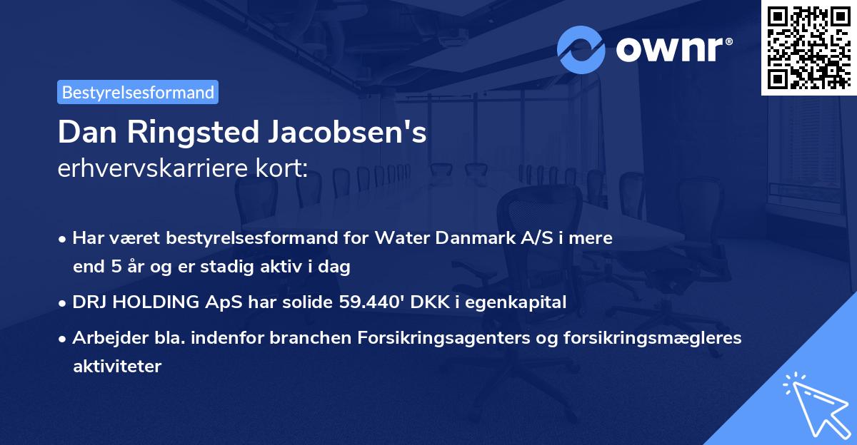 Dan Ringsted Jacobsen's erhvervskarriere kort