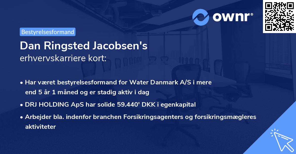Dan Ringsted Jacobsen's erhvervskarriere kort
