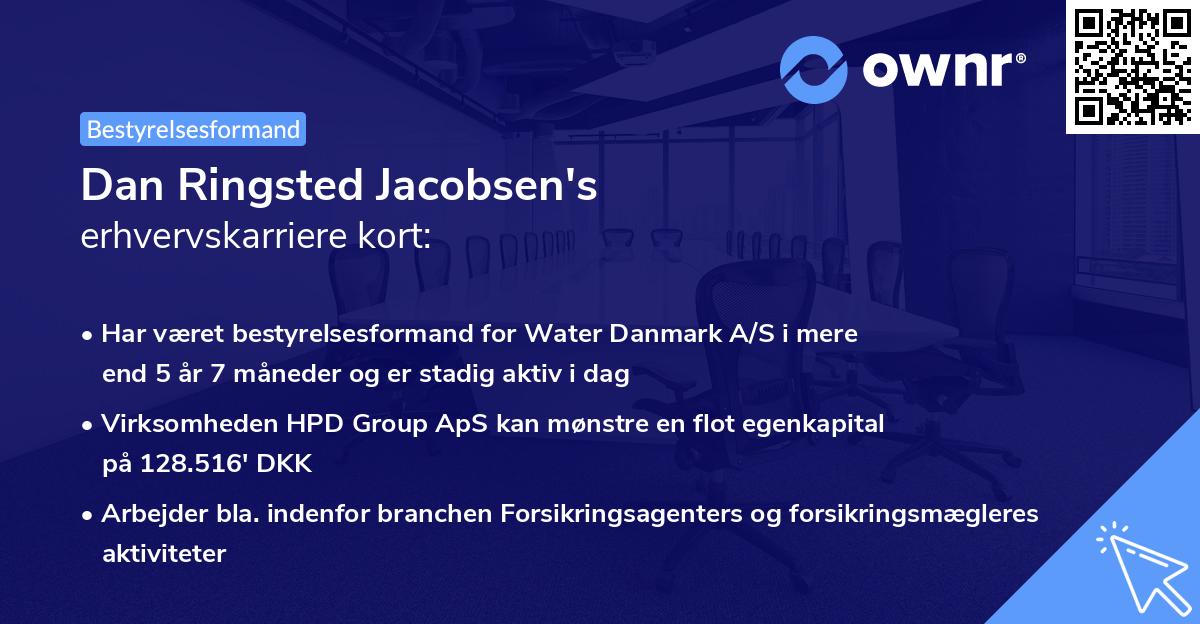 Dan Ringsted Jacobsen's erhvervskarriere kort