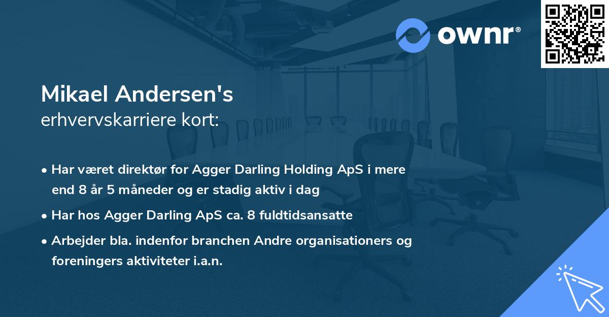 Mikael Andersen's erhvervskarriere kort