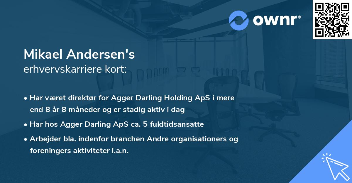 Mikael Andersen's erhvervskarriere kort