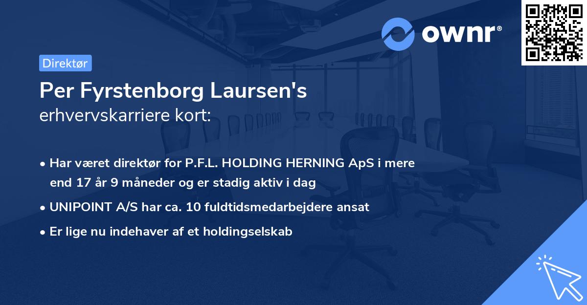 Per Fyrstenborg Laursen's erhvervskarriere kort