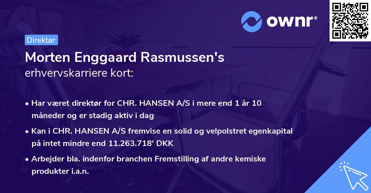 Morten Enggaard Rasmussen's erhvervskarriere kort