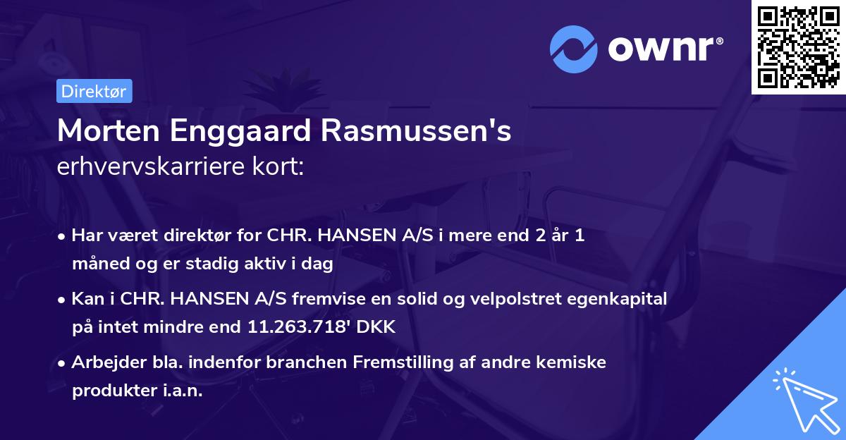Morten Enggaard Rasmussen's erhvervskarriere kort
