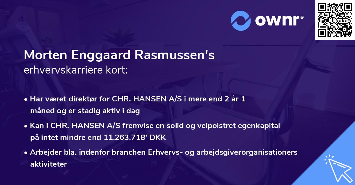 Morten Enggaard Rasmussen's erhvervskarriere kort