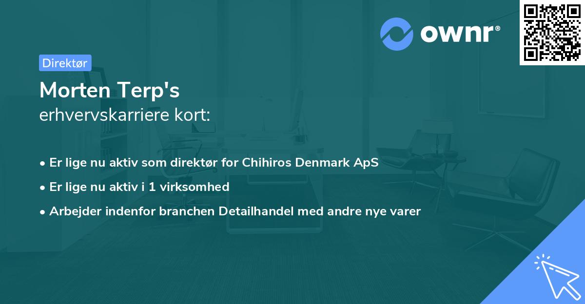 Morten Terp's erhvervskarriere kort