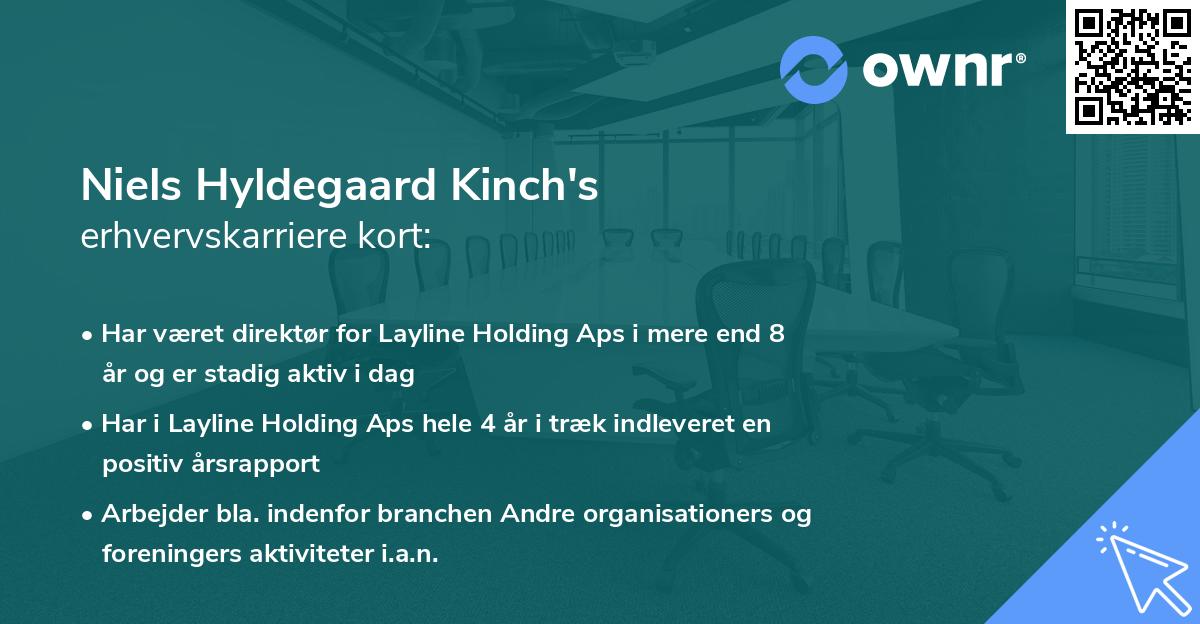 Niels Hyldegaard Kinch's erhvervskarriere kort