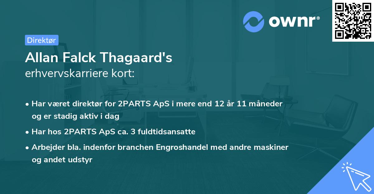 Allan Falck Thagaard's erhvervskarriere kort