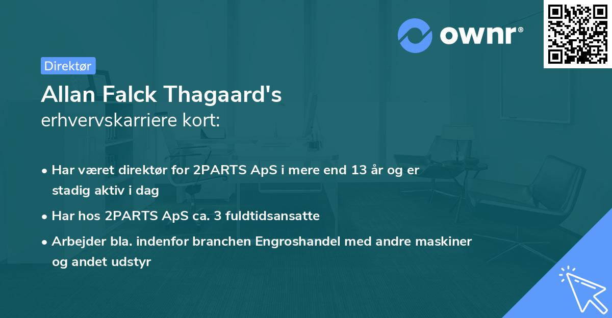 Allan Falck Thagaard's erhvervskarriere kort