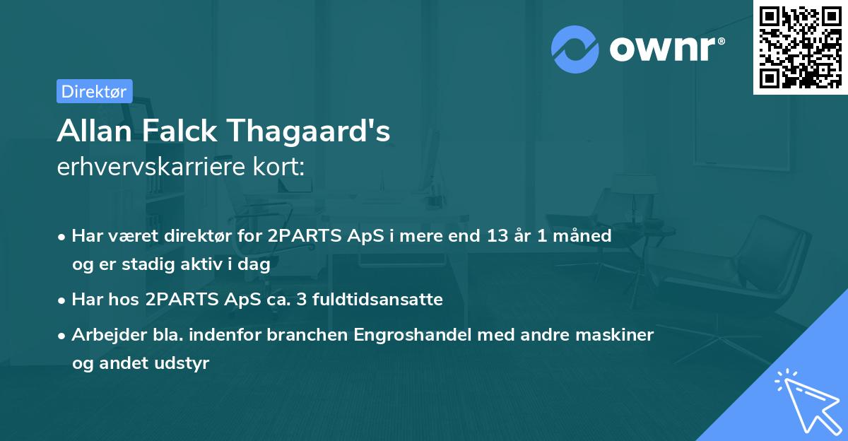 Allan Falck Thagaard's erhvervskarriere kort