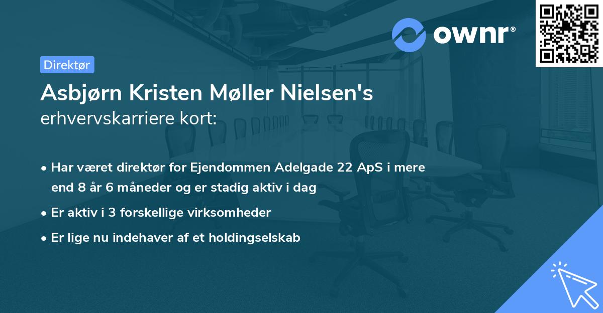 Asbjørn Kristen Møller Nielsen's erhvervskarriere kort