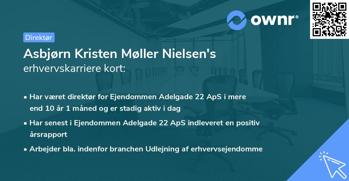 Asbjørn Kristen Møller Nielsen's erhvervskarriere kort