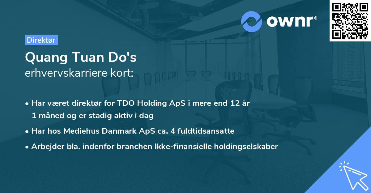 Quang Tuan Do's erhvervskarriere kort