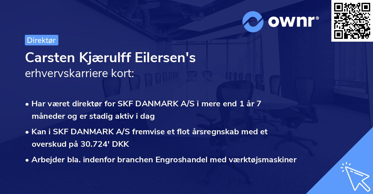 Carsten Kjærulff Eilersen's erhvervskarriere kort