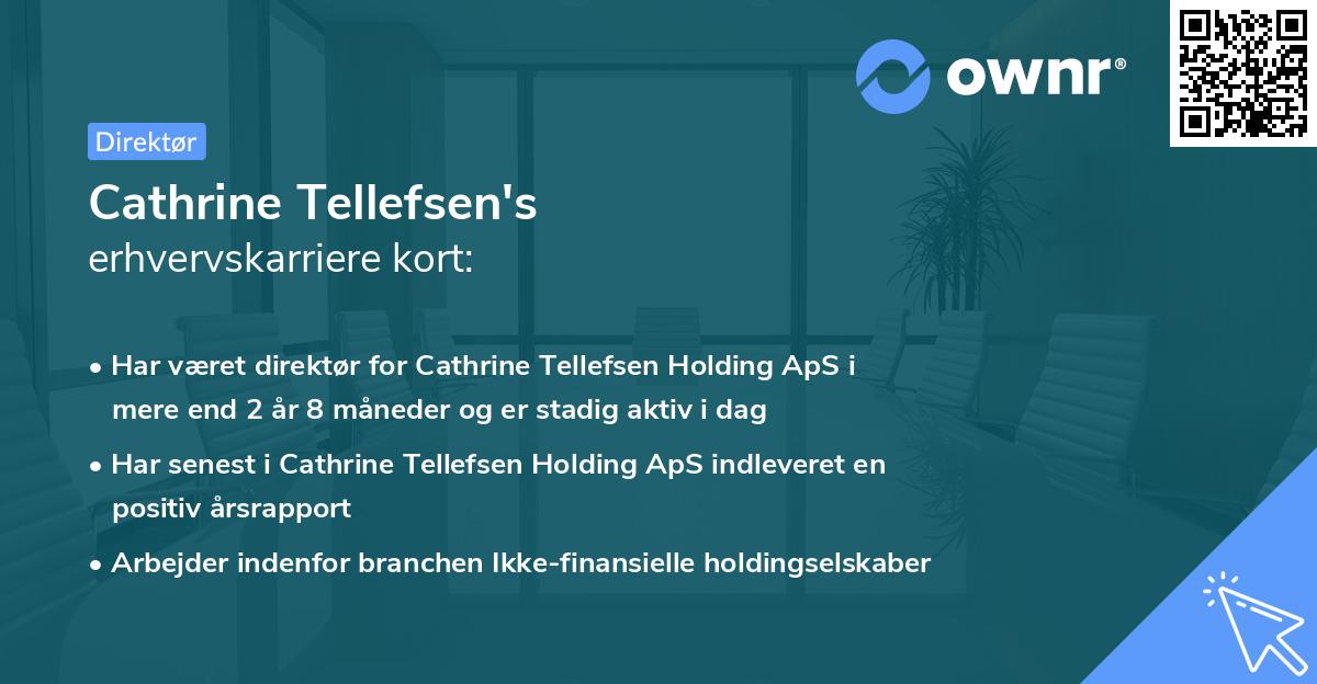 Cathrine Tellefsen's erhvervskarriere kort