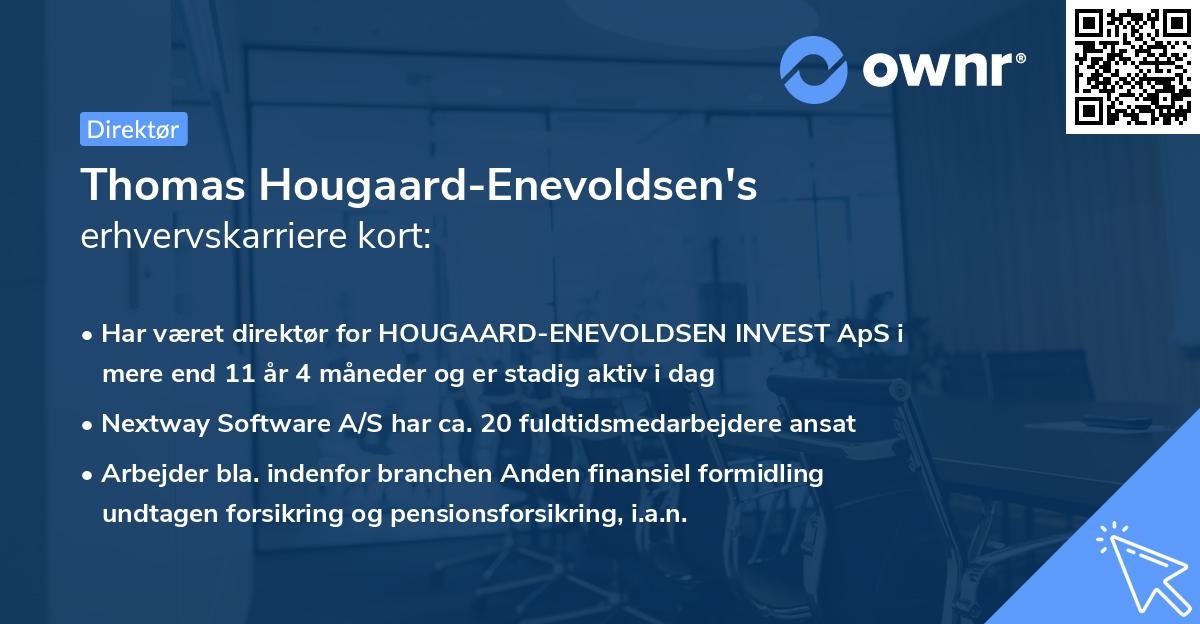 Thomas Hougaard-Enevoldsen's erhvervskarriere kort