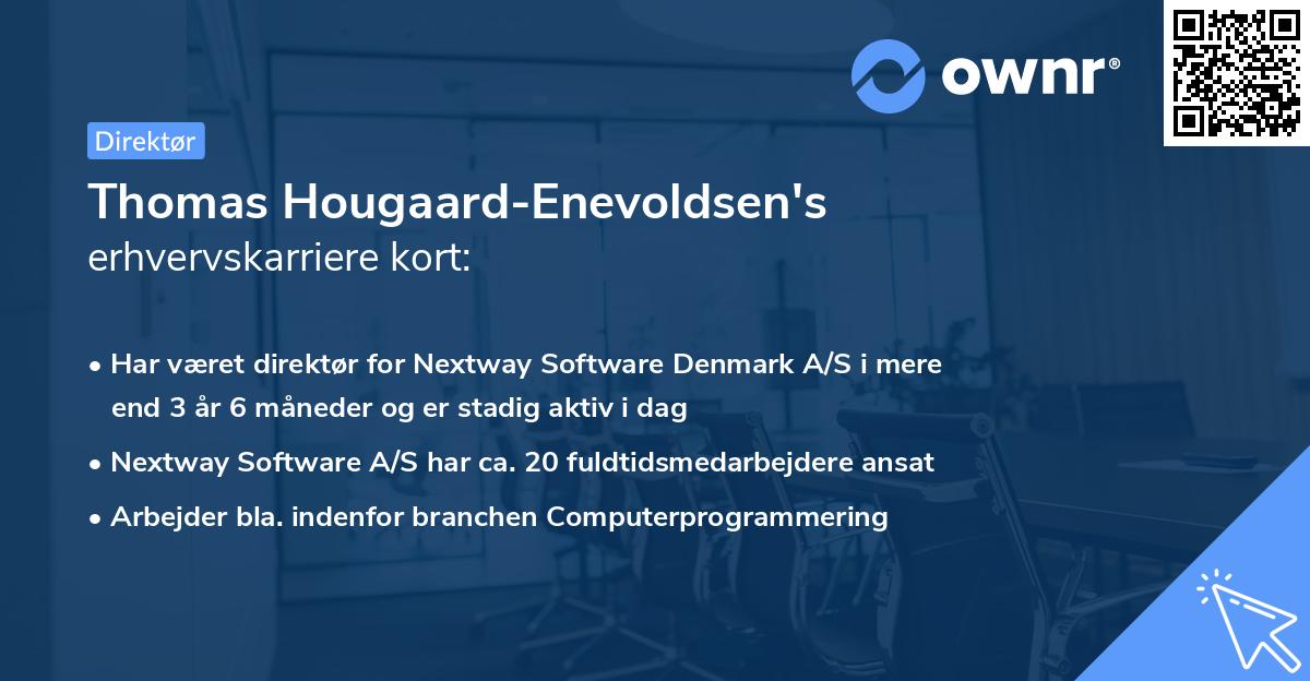 Thomas Hougaard-Enevoldsen's erhvervskarriere kort