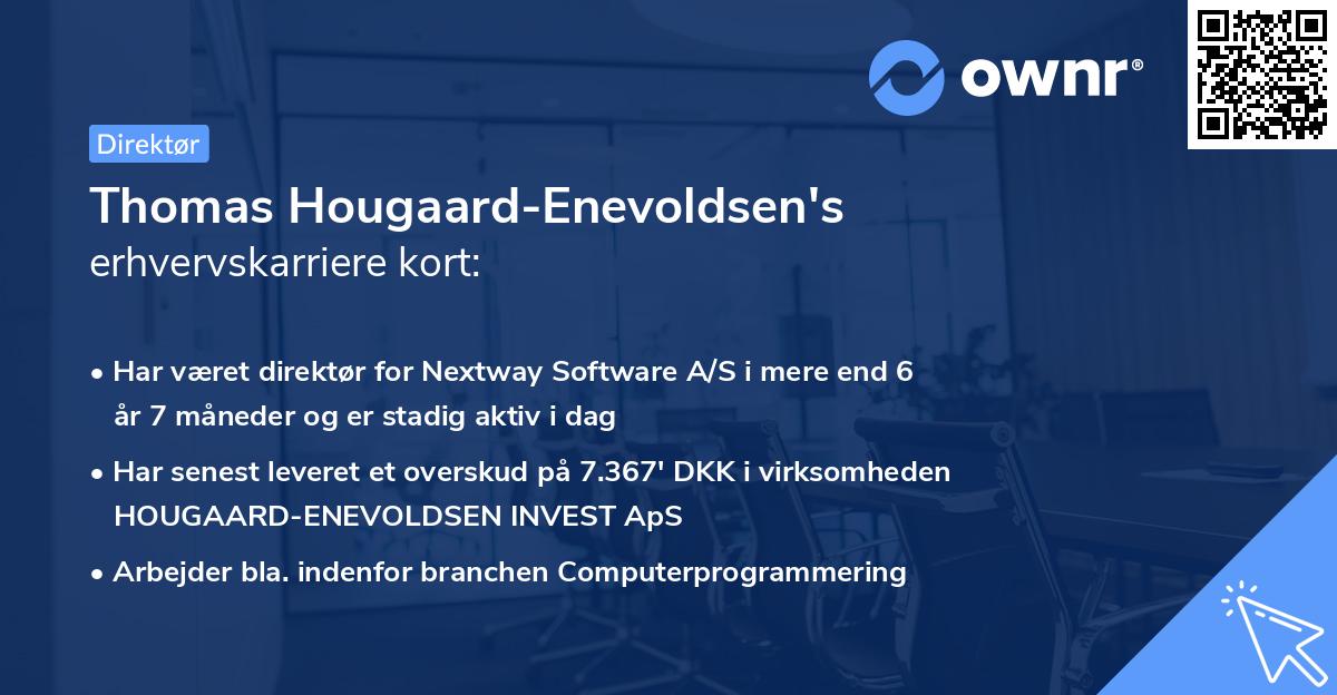 Thomas Hougaard-Enevoldsen's erhvervskarriere kort