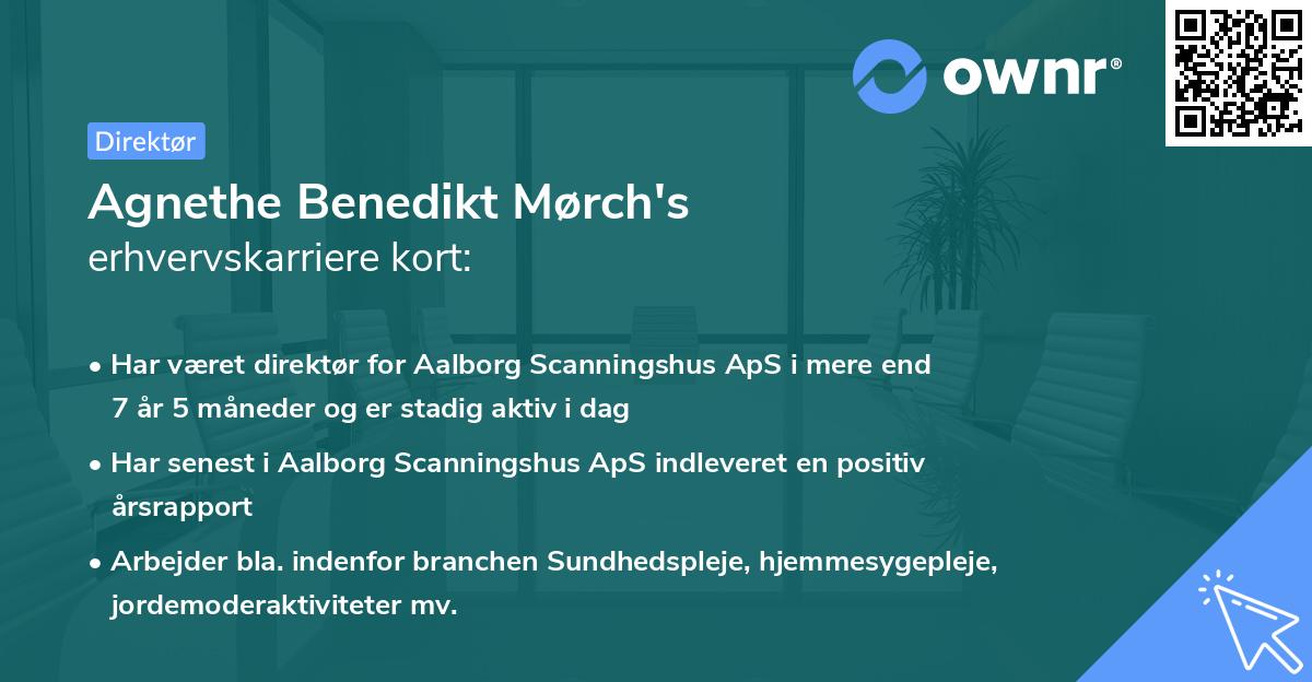 Agnethe Benedikt Mørch's erhvervskarriere kort