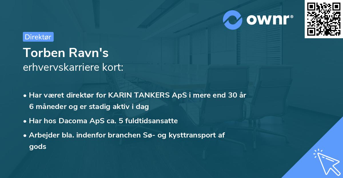 Torben Ravn's erhvervskarriere kort