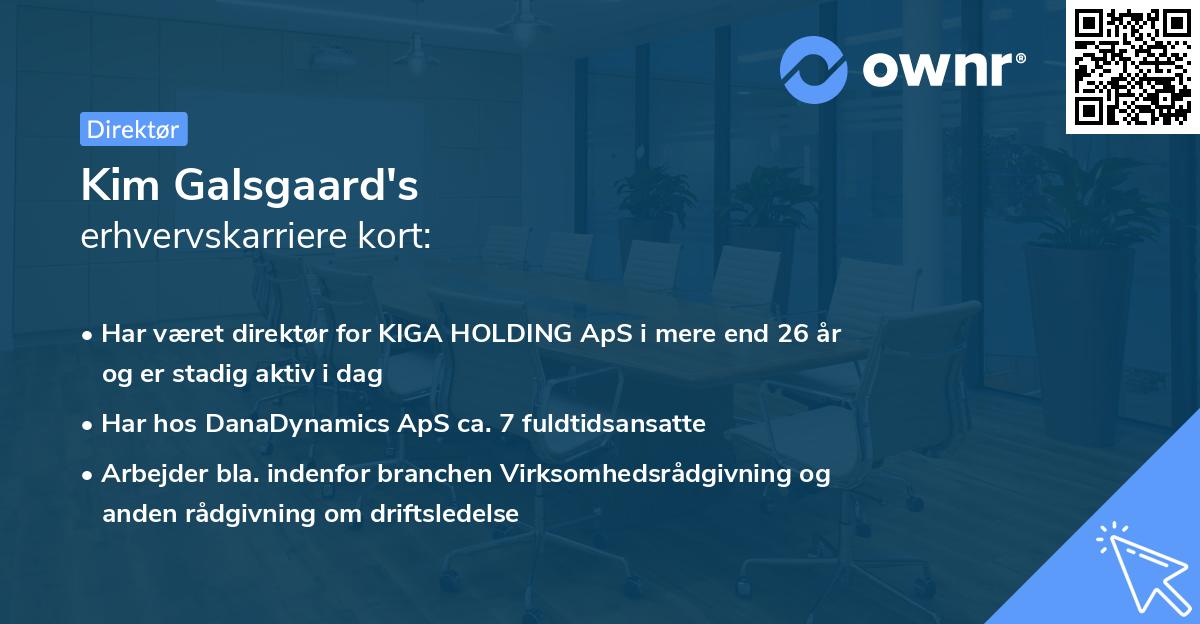 Kim Galsgaard's erhvervskarriere kort
