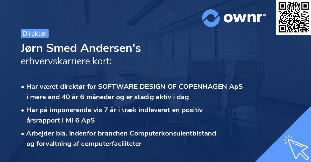Jørn Smed Andersen's erhvervskarriere kort