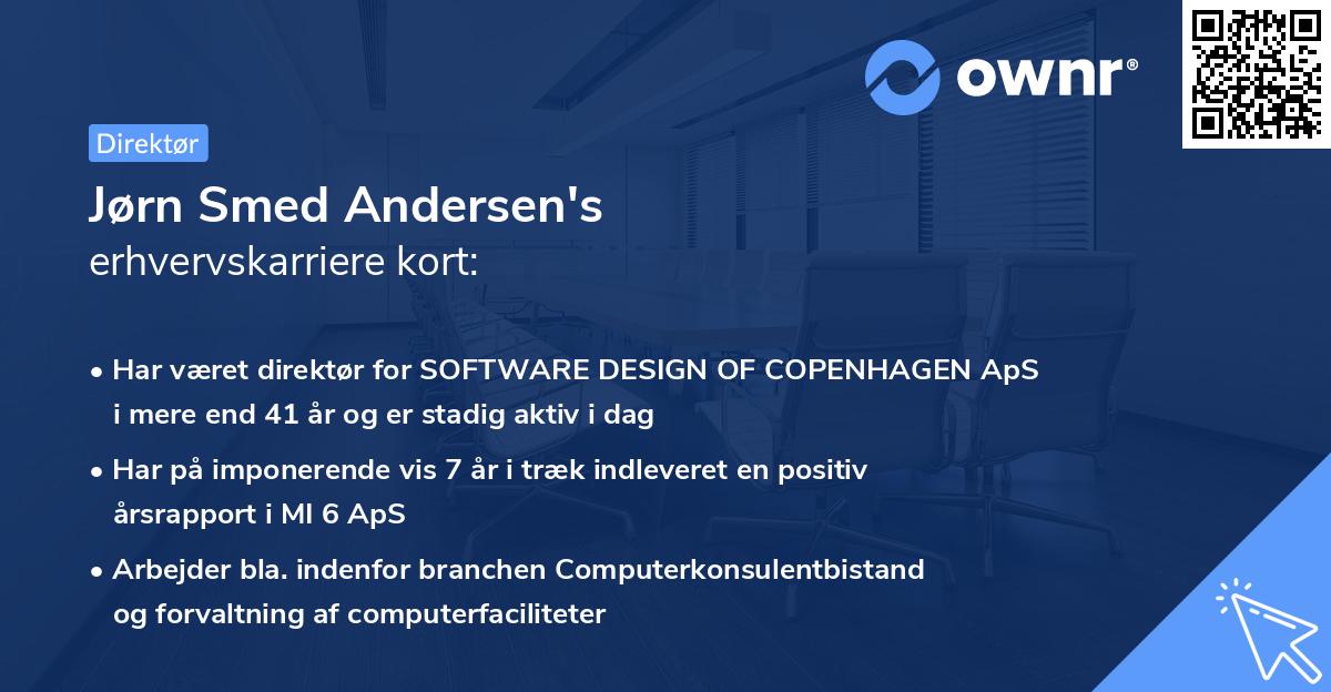 Jørn Smed Andersen's erhvervskarriere kort